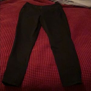 Seven black skinny jeans. High rise. Waist shaper